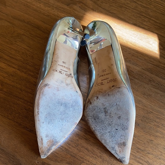 Jimmy Choo Silver Pumps - Picture 3 of 7